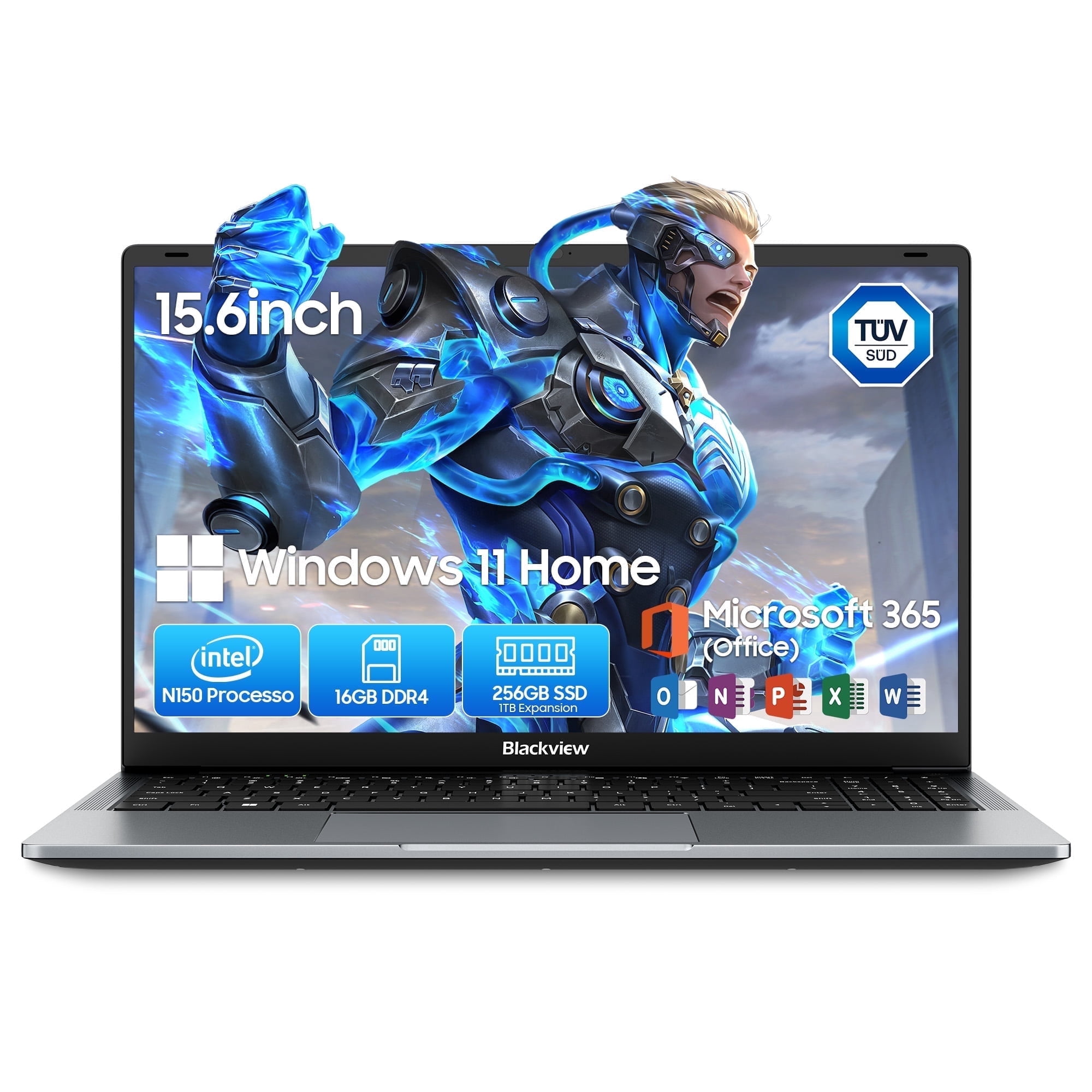 Blackview 15.6 inch Laptop Computer Intel Twin Lake N150 16GB RAM