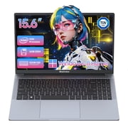 Blackview 2026 New 15.6 Windows 11 Laptop for Business Student, 16GB RAM 512GB SSD, Intel N150 Quad-Core N150 Up to 3.6GHz, 1080FHD IPS T V Screen, 100W Type-C Fast Charge, 4K HDMI