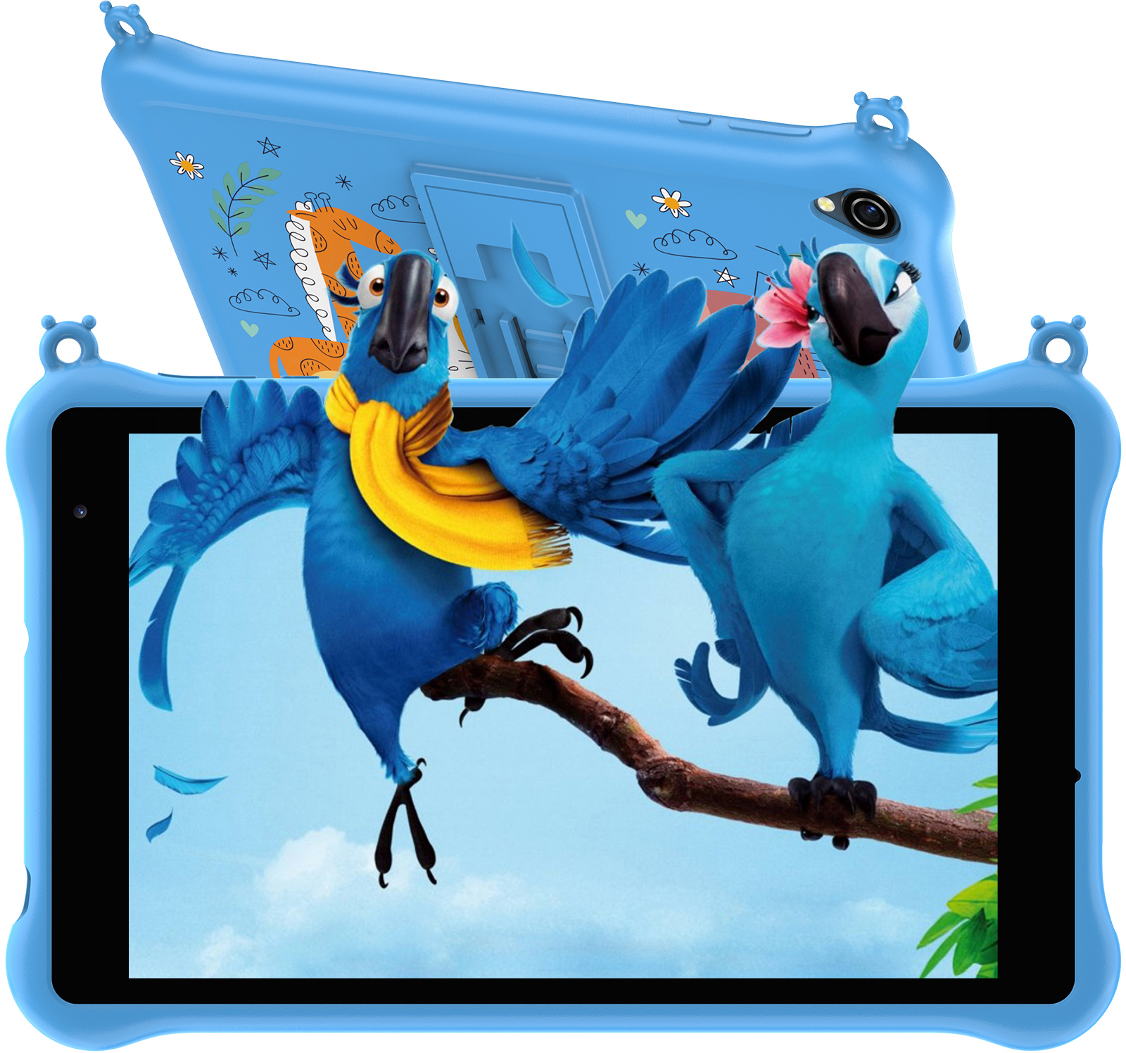 Blackview Kids Tablet 8 inch 3GB/64GB Parental Control Android Tablet for Kids Toddler Dual Camera, Blue