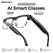 Blackview AI Smart Glasses with Camera, 1080P HD Video & Photo Capture, Real-Time Translation, Recording Glasses with AI Assistant for Women & Men, Open-Ear Aud