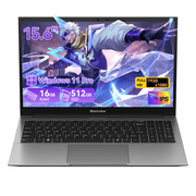 Blackview AceBook 5 15.6" Laptop, 16GB RAM 512GB M.2 SSD, Intel N6000 4-Core CPU, 1080P FHD Screen, Windows 11 Pro, WiFi 5 Bluetooth 5.0, HDMI Type-C Port, Slim Notebook for Daily Study Home Office
