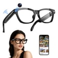 thumbnail image 1 of Blackview AI Smart Glasses with Camera, 1080P HD Photo/Video Recording Glasses, Real-Time Translation, AI Voice Assistant, Chat GPT Free, Polarized Sunglasses Lenses for Men/Women, 1 of 5