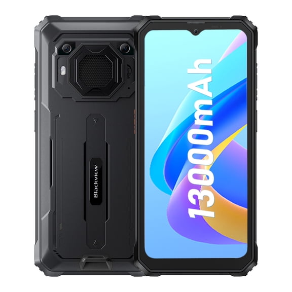Blackview BV6200 Pro Rugged Phone Android 13 6.56'', 6GB 128GB Smartphone 13000mAh-Black/Green/Orange