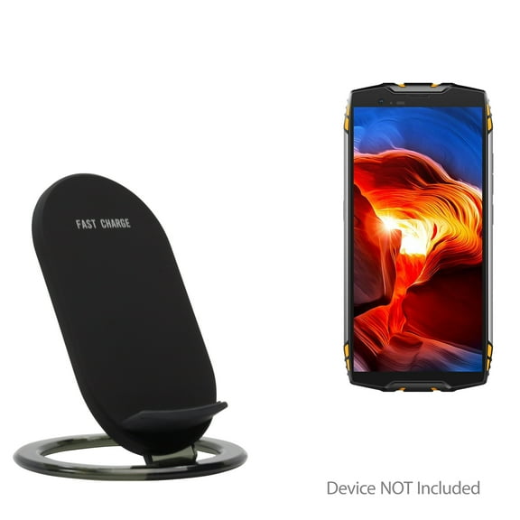 Blackview BV6800 Pro Charger, BoxWave [Wireless QuickCharge Stand] No cord; no problem! Charge your phone with ease! for Blackview BV6800 Pro - Jet Black
