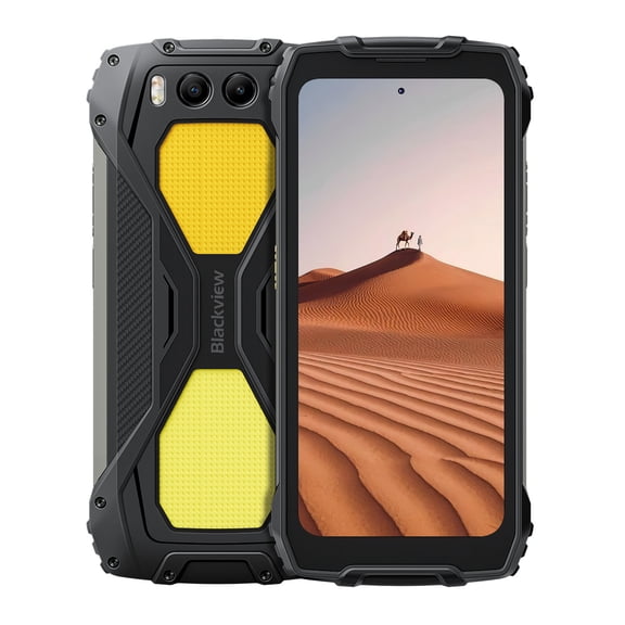 Blackview BV7300 Rugged Phone, 6GB 256GB, Android 14 Gaming Phone,15000mAh 45W Rugged Smartphone,Black/Orange