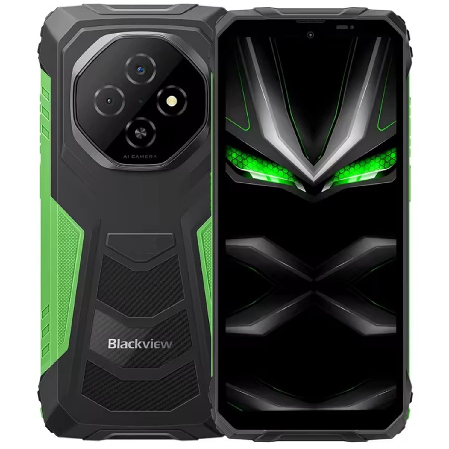 Blackview FORT 1 Rugged Phones, 6.56-inch Android 15 AI Smart Phone 4GB RAM 128GBROM,11000mAh Cellphones-Black/Green/Orange