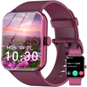 Blackview Smart Watch for Women, Bluetooth Calling, AI Voice Assistant, Fitness Tracker with 100+ Sports Modes, IP68 Water Resistant, Custom Watch Faces, Compatible with Android & iPhone, Red