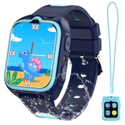 Blackview Kids Smart Watch for Boys Girls, 1.75" HD Touch Screen, 32 Educational Games, Music Player, Habit Tracker, Pedometer, IP68 Waterproof, Alarm Calculator, Gift Idea Blue