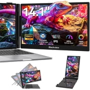Blackview Laptop Screen Extender, 14 1080P FHD IPS Portable Monitor, Ultra-Slim Travel Dual Monitor Fit for 13-17.3 Laptops, USB-C Plug &Play Extended Screen for Windows/Mac/Android/Switch