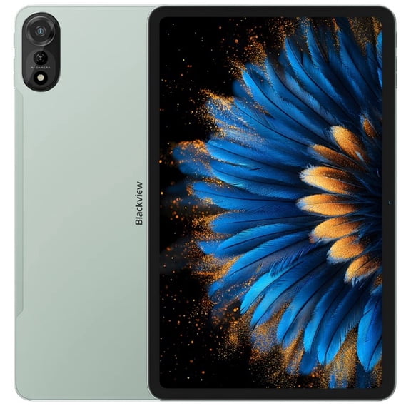 Blackview MEGA 2 Tablet PC 12'' 2K FHD,12GB RAM 256GB ROM 9000mAh Battery, Android 15 4G Tablets,Green/Blue/Grey