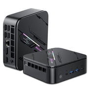 Blackview MP100 Pro Mini PC, AMD Ryzen 5 7430U4.3GHz, 6C/12T, 16GB LPDDR4 512GB PCIE4.0 SSD, Triple 4KHDMI+DP+Type-C, WiFi 6, BT 5.2, Windows 11 Pro , for Laptop, Monitor