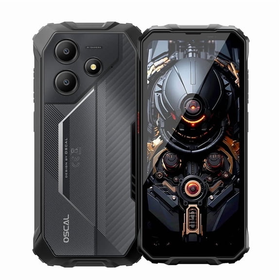 Blackview OSCAL Marine 2 Rugged Phone AI 11000mAh Battery 6.56 " HD Display,4GB 64GB Smartphone Android 15 ,Black
