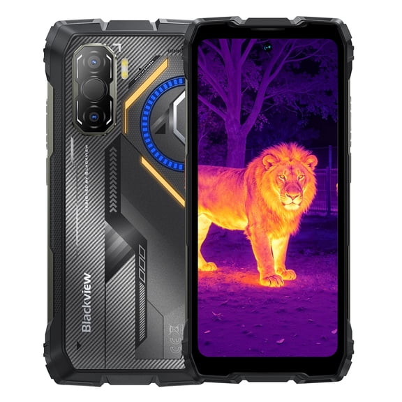 Blackview Rock 3 4G Rugged Thermal Camera Phone, 32GB+256GB, 10000mAh,Rugged Smartphone Android 16 Phone 6.78" FHD 120Hz 50MP+108MP Photos NFC/GPS IP68/IP69K Unlocked Android Phones Dual SIM