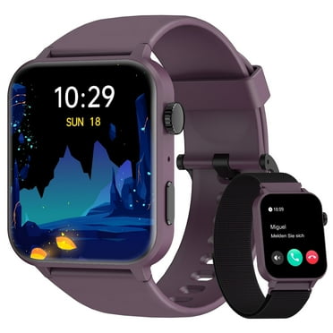 Blackview Smart Watch for Men Women, 1.83" Fitness Watch with Bluetooth Call/Voice Assistant, Waterproof, 100+ Sports Modes for Android and Apple iOS, Purple