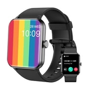 Blackview 1.85 Smart Watch for Men Women,Bluetooth Call/Voice Assistant/IP68 Waterproof/100+ Sports Modes,fits for Android and Apple iOS,Black