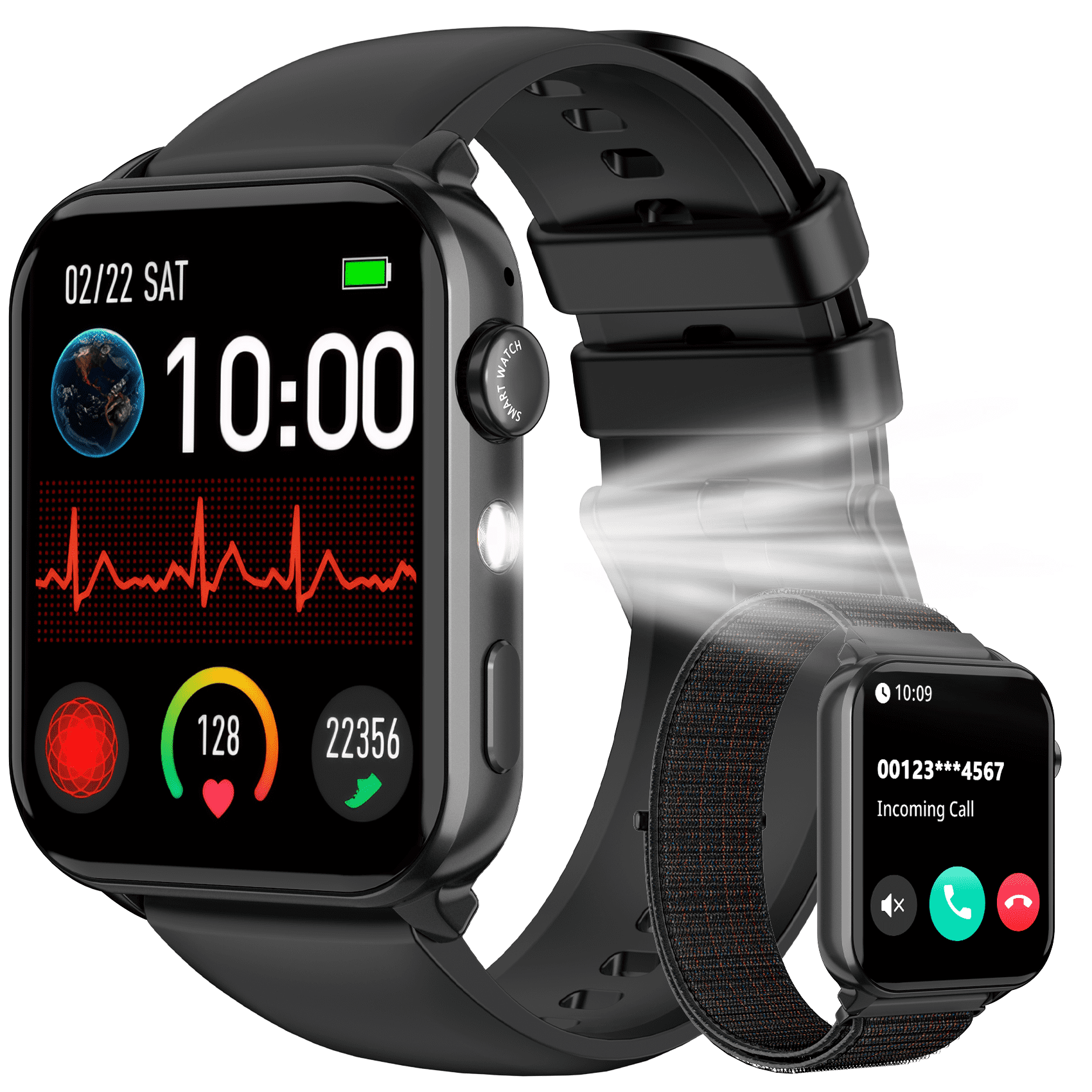 Smart Watch Fits Android IPhone 1 91 inch Fitness Tracker Women s Smartwatch Answer Make Calls 115 Sports Modes Message Reminder IP68 Waterproof Gift