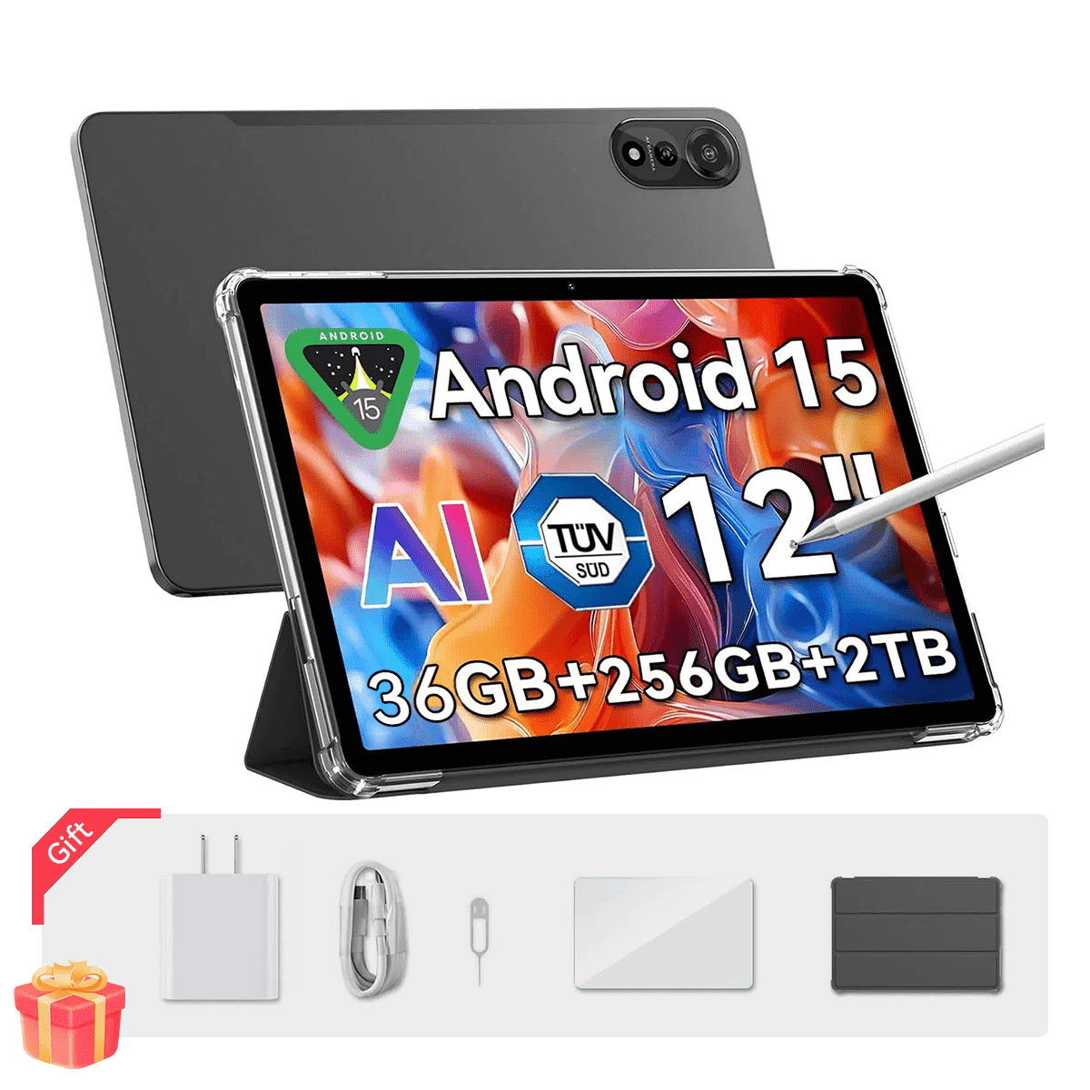 Blackview Tab18 12-Inch Tablet, Android 13, 256GB ROM, 24GB