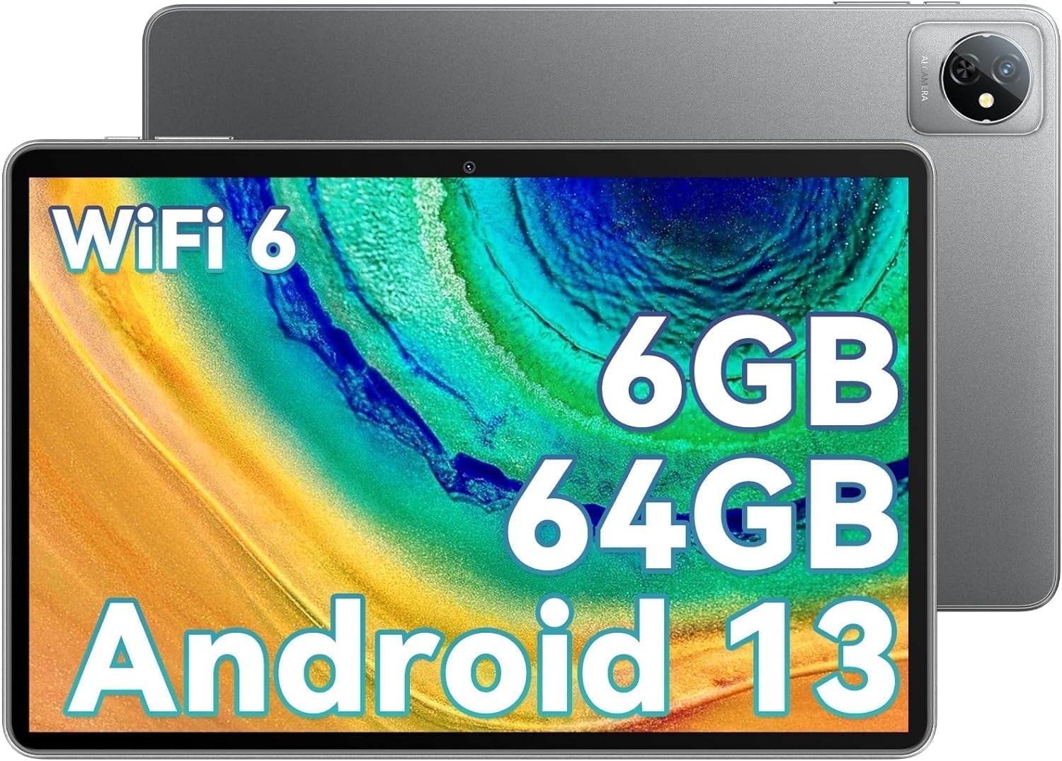 Blackview 10 inch Tablets 6GB RAM 64GB ROM Android 13 Google Lens Computer Tablet, Tab 30 WiFi, Gray Blackview 10 inch Tablets 6GB RAM 64GB ROM Android 13 Google Lens Computer Tablet, Tab 30 WiFi, Gray