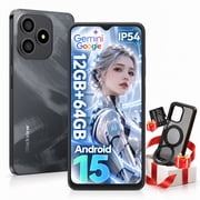Blackview WAVE 9C Unlocked Cell Phone,4G Sim-Free & Unlocked Mobile Phones,12GB+64GB/2TB,Android 15 Phone 13MP+8MP AI Camera,5000mAh/10W,Fingerprint//Face ID,5G WiFi/GPS/OTG Smartphone