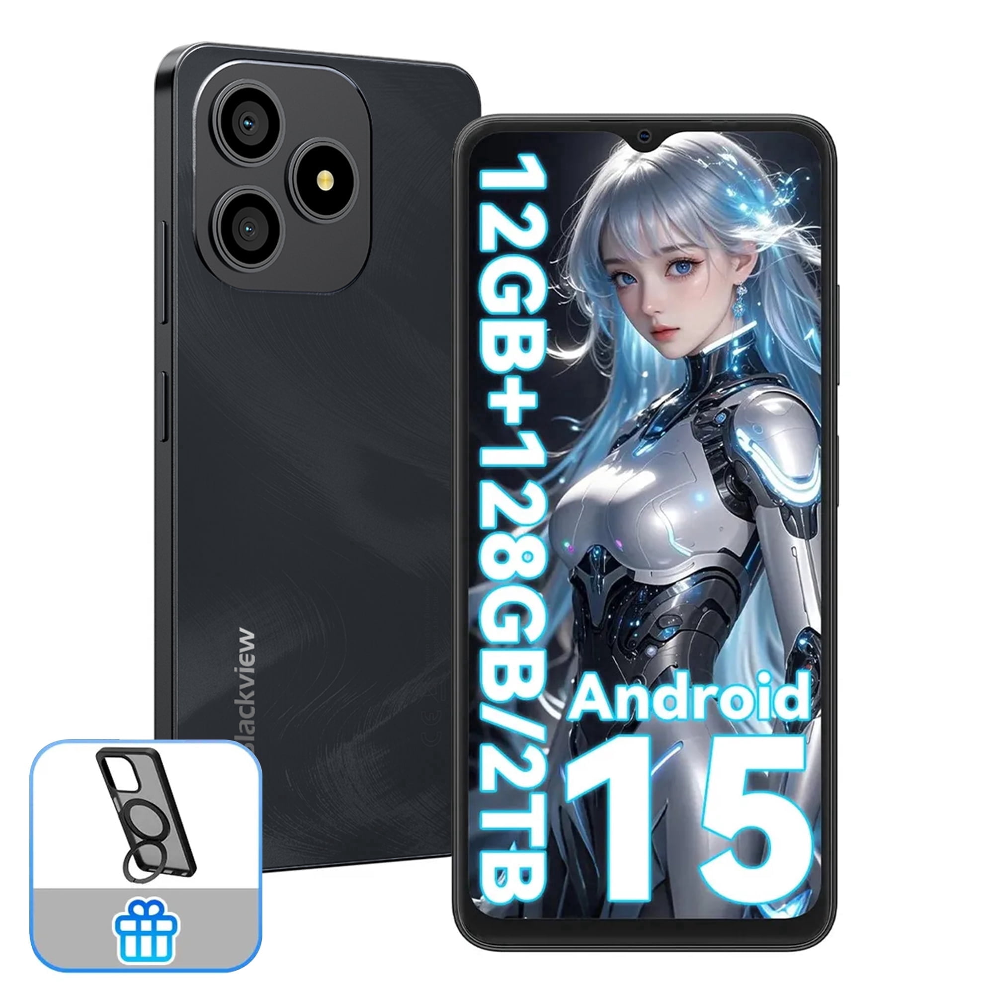 Blackview Unlocked Cell Phones Wave 8C 6GB(2+4) RAM 64GB ROM GSM
