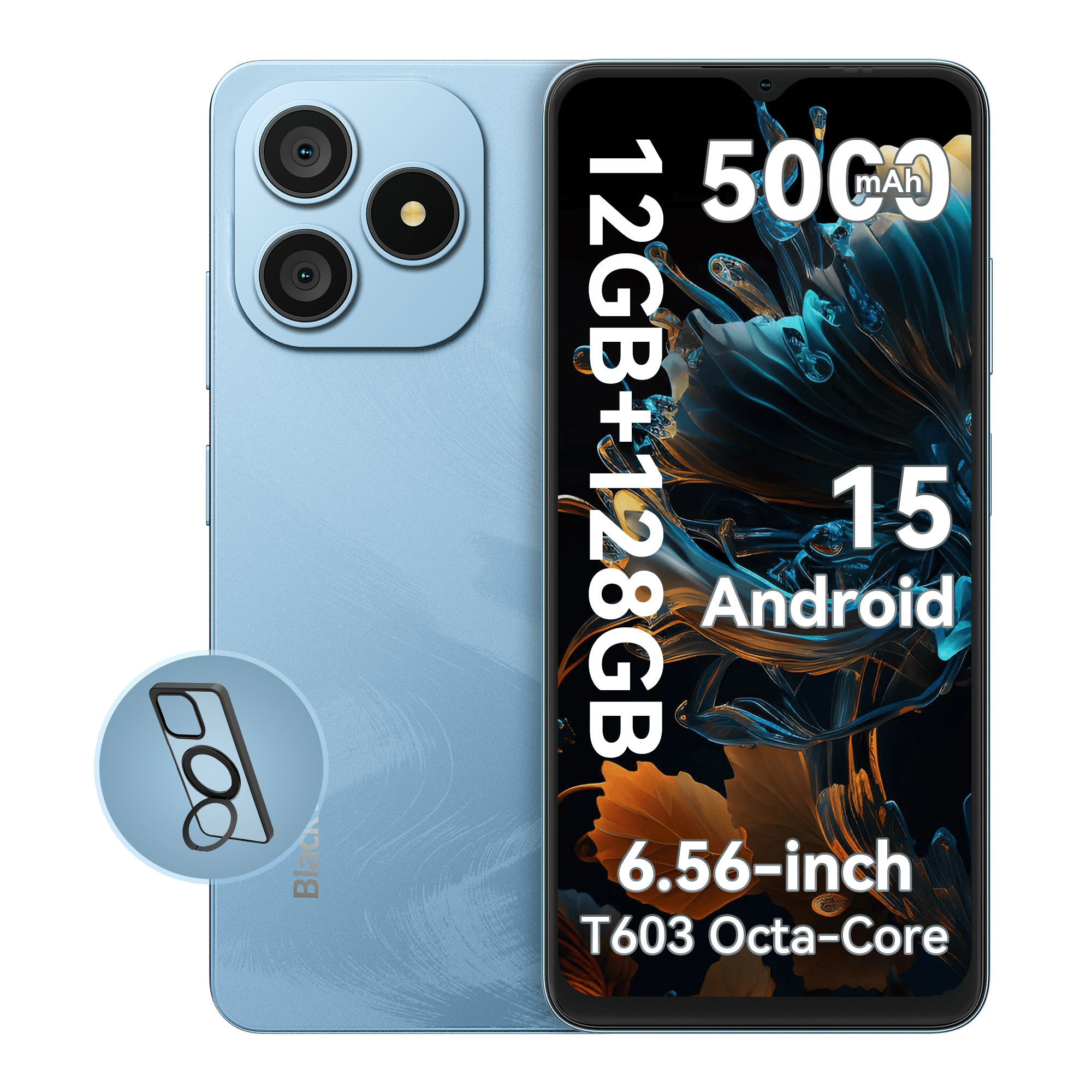 kaco　Blackview WAVE 8C 64GB 8GB RAM Blackview Wave 8C 4G Smartphone 6.56 inch HD+ Display, Octa-core