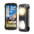 thumbnail image 1 of Blackview Unlocked Rugged Phone with Camping Light, 15000mAh 18GB+256GB 50MP+32MP+20MP Night Vision Camera, 6.67" Android 14 Rugged Smartphone, Glove Mode/NFC/Fingerprint, 1 of 11