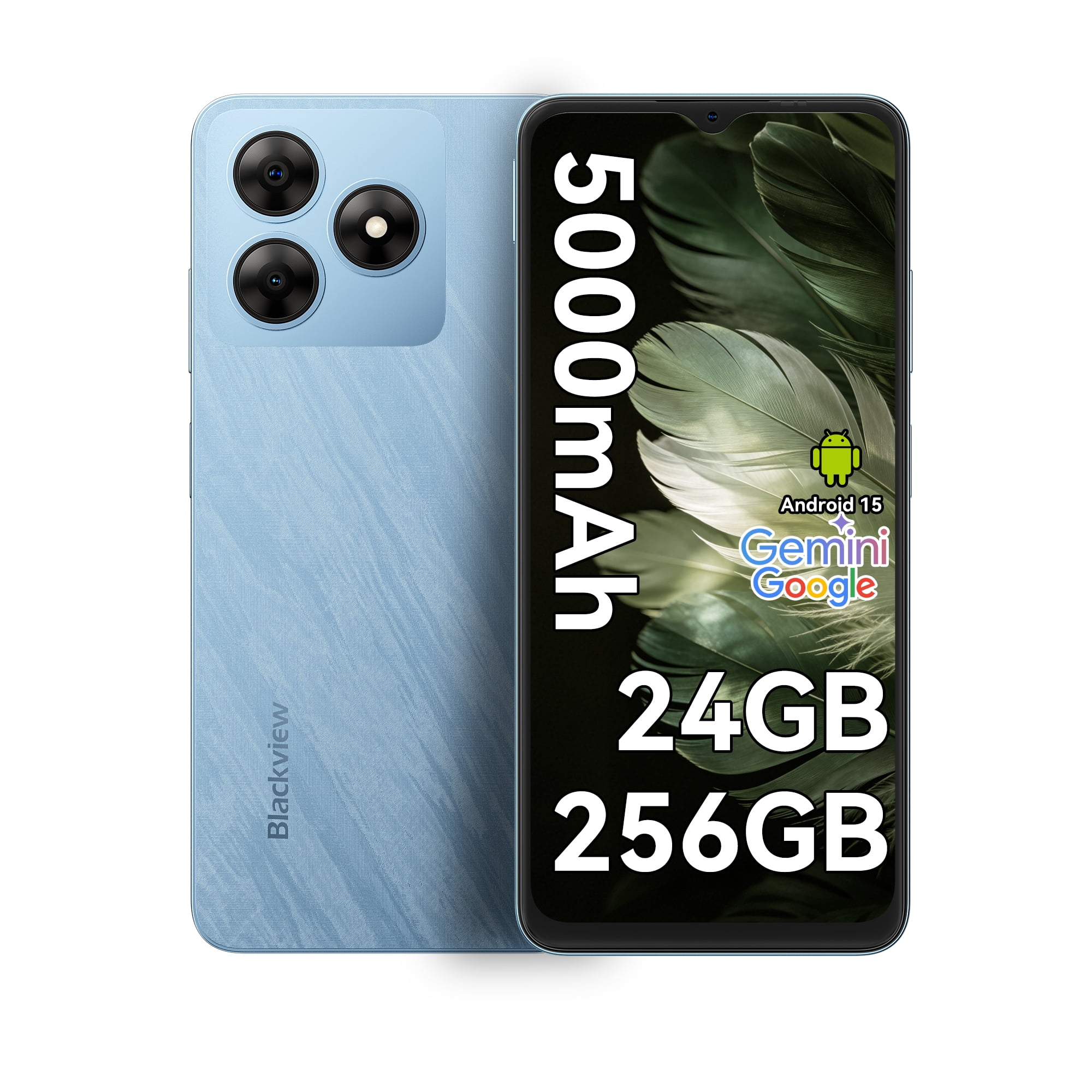 Blackview WAVE 8 Unlocked Phones, Android 15 Smartphones 24GB+