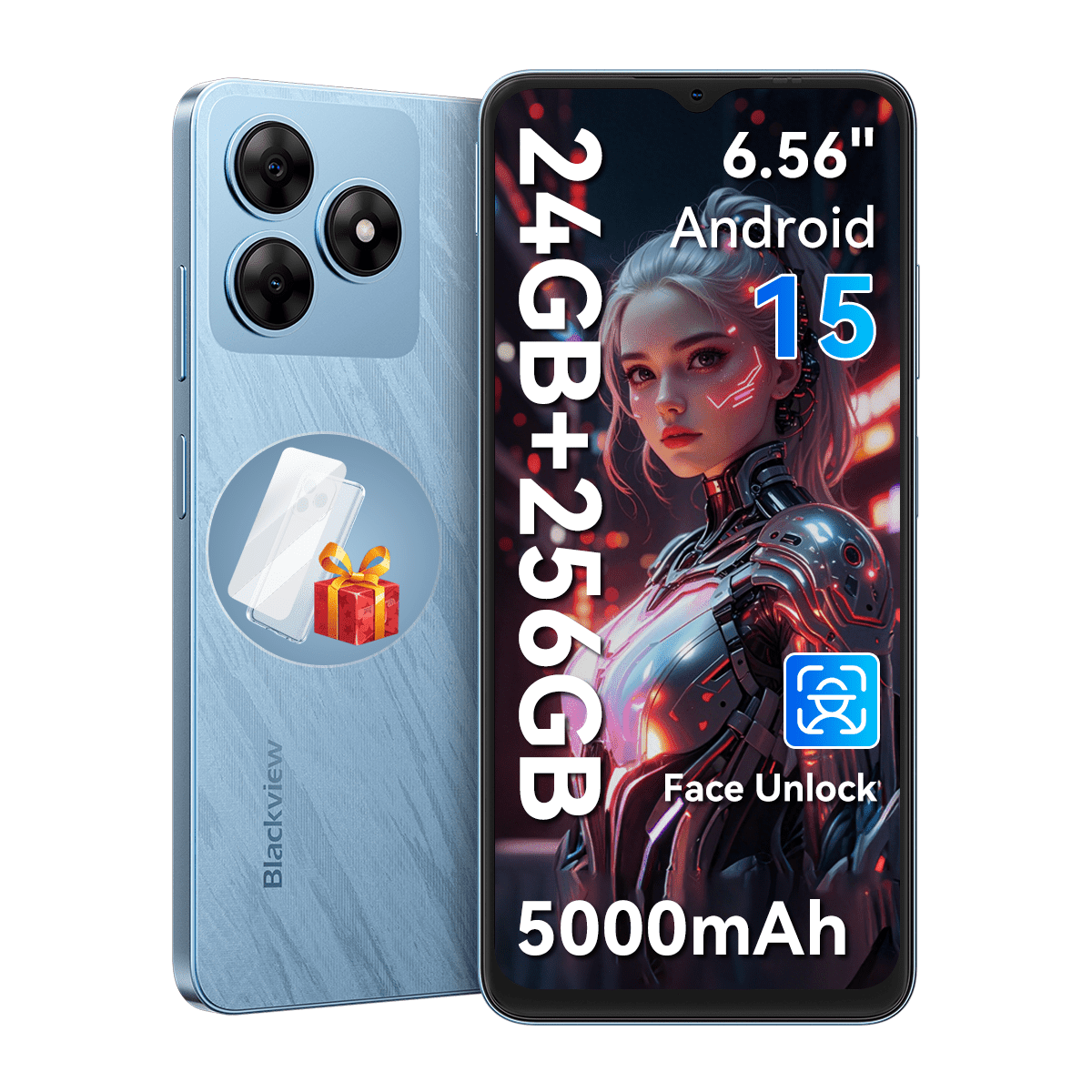 Blackview Wave 8 Unlocked Cell Phone,Android 15 Unlocked Phones