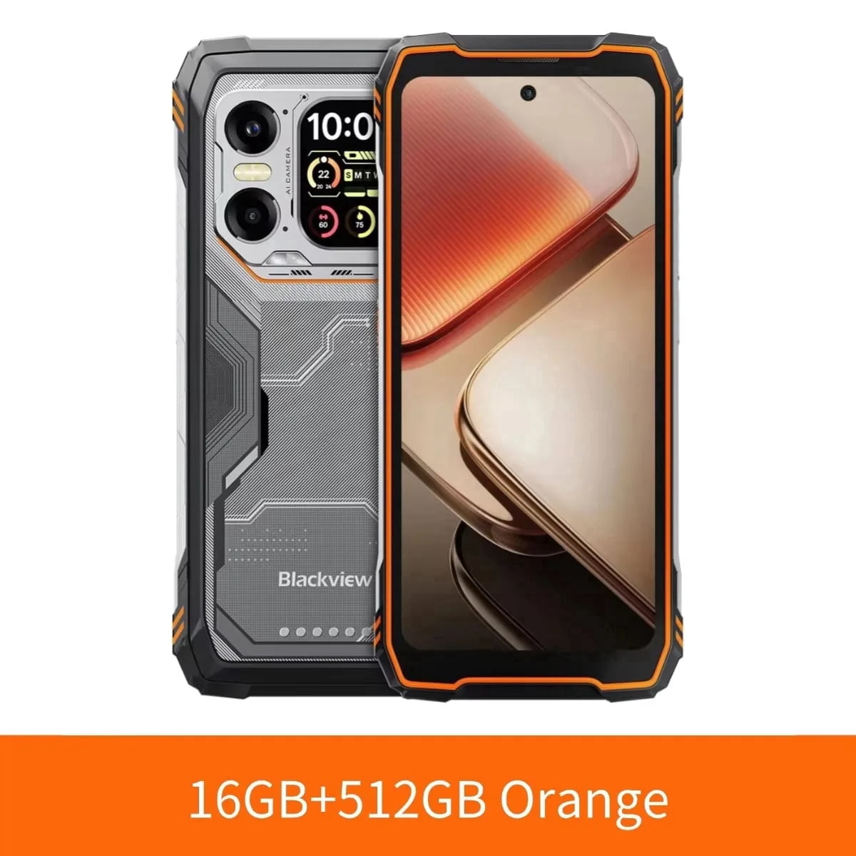 Blackview XPLORE 1 Outdoor Mobile Phone, Waterproof 16GB 512GB Orange