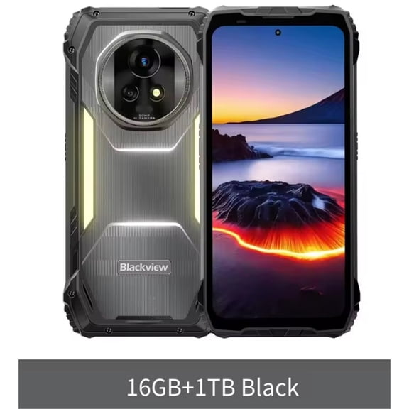 Blackview XPLORE 2 Projector 5G AI Rugged Smartphone, 6.73" 3.2K AMOLED Display, 50MP Camera, 20000mAh, Outdoor Mobile,Black