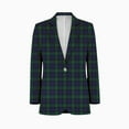 thumbnail image 1 of Blackwatch Tartan Modern Cute Blue and Green Plaid Mens Suits Shawl Collar Slim Fit Suit Mens Groom Jacket Tuxedos for Wedding Dress Evening, 1 of 5