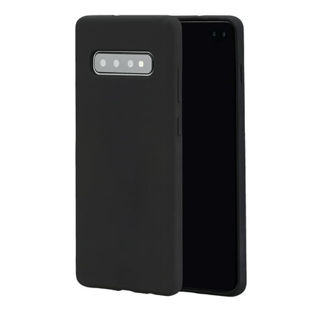 Blackweb Samsung Galaxy S10 Plus Soft Touch Silicone Case, Black