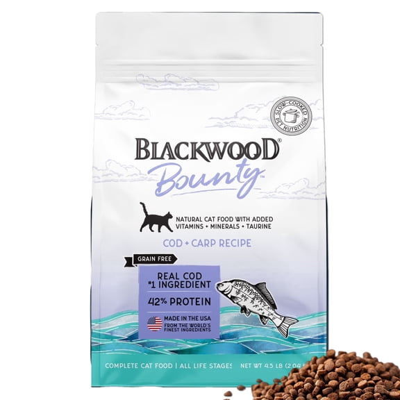Blackwood Bounty Dry Cat Food Carp & Cod - 4.5 lb.