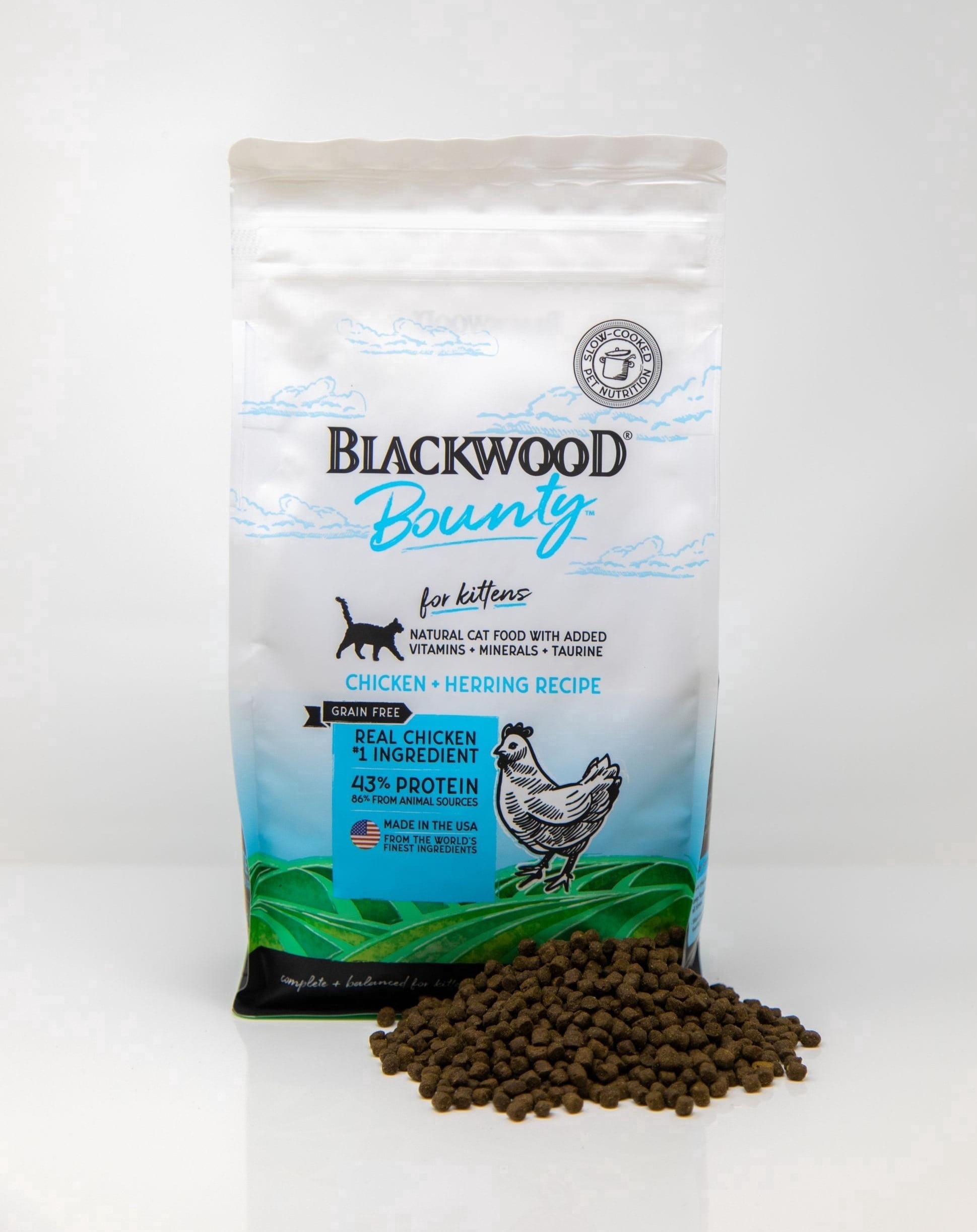 Blackwood Bounty Dry Kitten Food Chicken & Herring - 10 lb.
