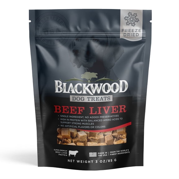 Blackwood Freeze Dried Beef Liver Dog Treats - 3 oz