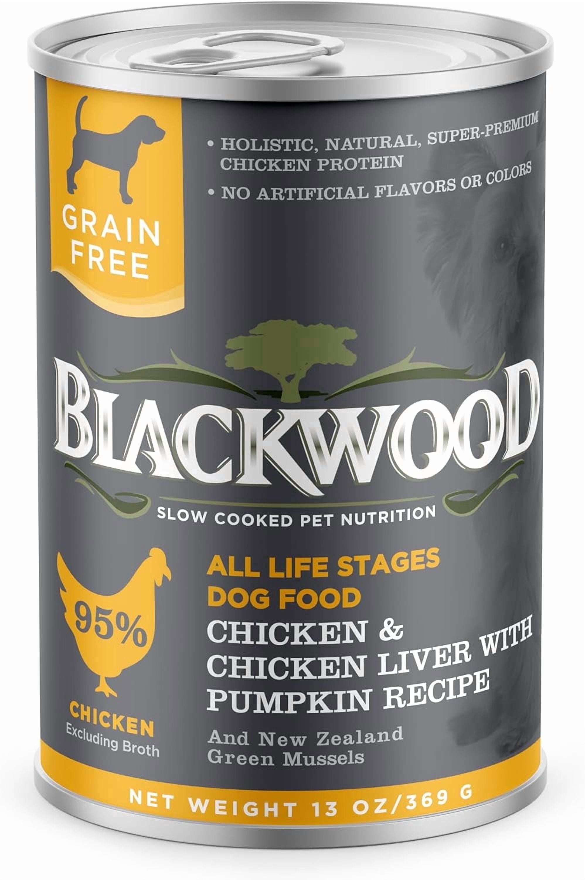 Blackwood Grain-Free Chicken & Chicken Liver with Pumpkin Wet Dog Food, 13 oz (12 Pack)