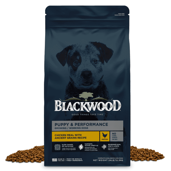 Blackwood Puppy & Performance Chicken Meal with Ancient Grains 24 lb