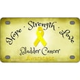 thumbnail image 1 of Bladder Cancer Ribbon Novelty Metal License Plate 4" x 2.2" Mini, 1 of 1