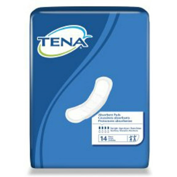 Bladder Control Pad TENA Day Light 13" Length Moderate Absorbency DryFast Core Unisex Disposable- 14 Each