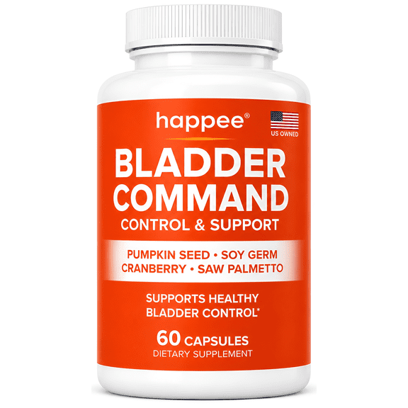 Bladder Control Pills for Women & Men – Bladder Control Supplement with Pumpkin Seed Extract, Cranberry & Herbal Blend – 60 Capsules