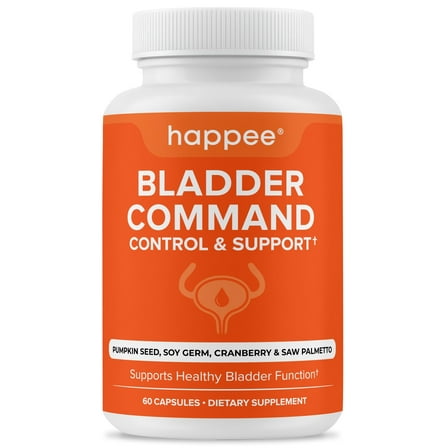 Bladder Control Pills for Women & Men – Bladder Control Supplement with Pumpkin Seed Extract, Cranberry & Herbal Blend – 60 Capsules