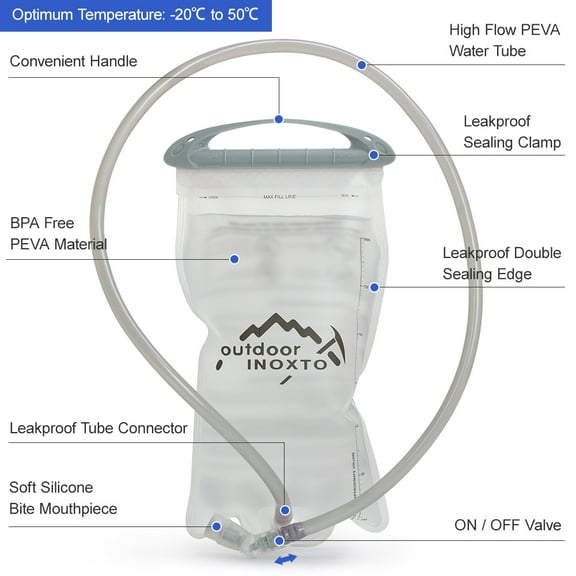 Bladder Hydration Bladder Leakproof Water Reservoir Water Bladder For Hydration Backpack Water Storage Bag For Cycle Hiking Running Climbing