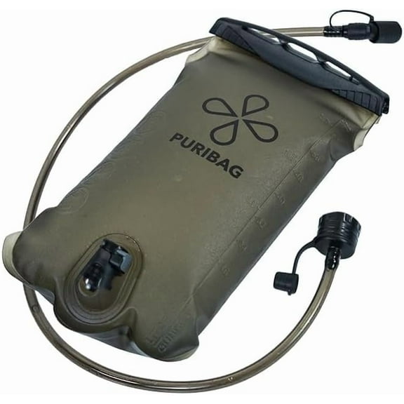 Bladder - Puribag 2L Hydration Bladder with Regular Hose – Lightweight, Durable Water Reservoir for Hiking, Camping & Outdoor Adventures