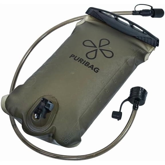 Bladder - Puribag 2L Hydration Bladder with Regular Hose – Lightweight, Durable Water Reservoir for Hiking, Camping & Outdoor Adventures