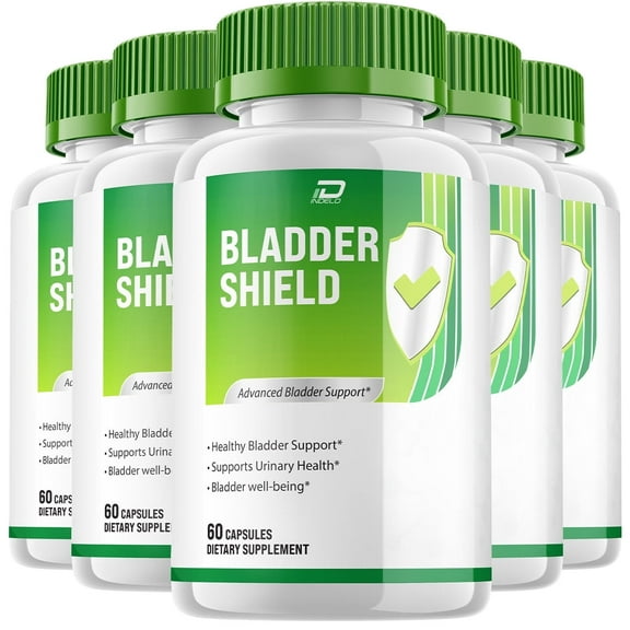Bladder Shield Supplement for Men BladderShield Pills Advanced Formula, 5 Pack, 300 Capsules