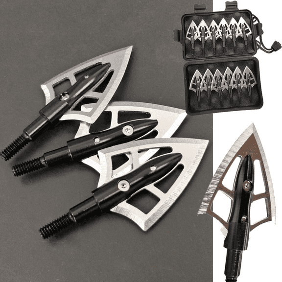 Blade Broadheads 100 Grain Arrowhead Field Tips Points Crossbow Archery Hunting