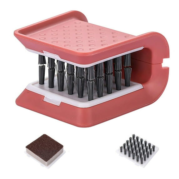 Blade Knife Cleaner Kitchen Washing Brush Chopsticks Cutlery Cleaning Brush Multifunctional Knife Sponge