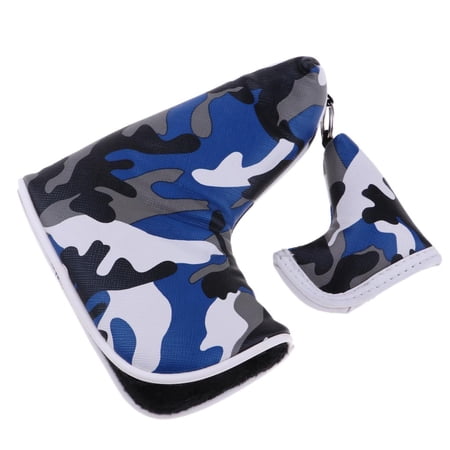 Blade Putter Club Head Cover Water PU Headcover Protector Gear Replacement - Blue