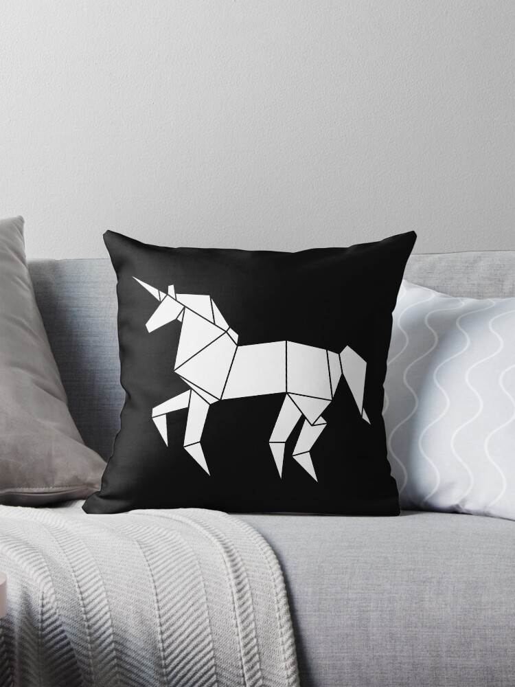 Blade Runner Origami Unicorn Throw Pillow Covers Cases Cushion Cover