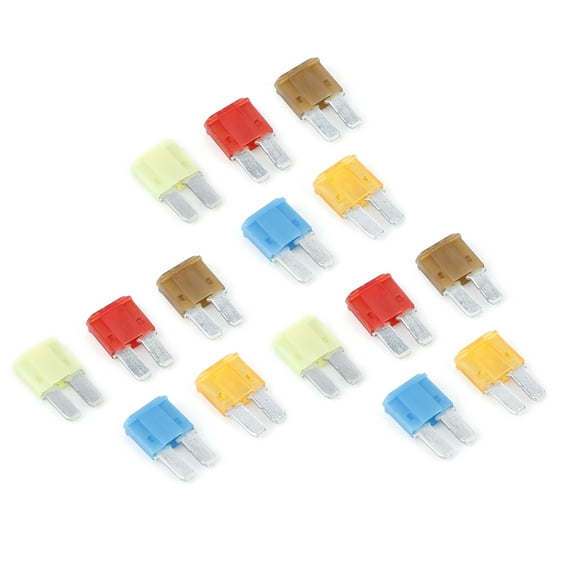 Blade Set Set 15pcs Car Circuit Micro2 Blade Fuse Assorted Kit 5A 7.5A ...